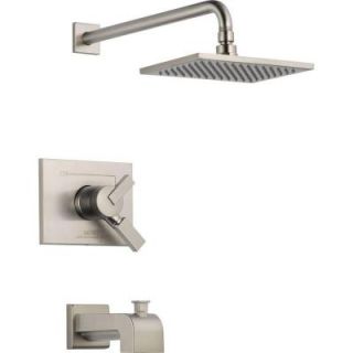 Delta Vero Single Handle 1 Spray Tub and Shower Faucet Trim in Stainless (Valve not included) T17453 SS