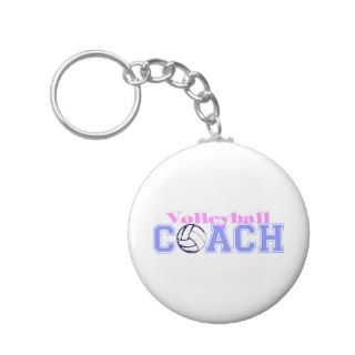 Volleyball Coach (Version B) Keychains