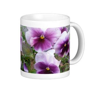 Purple Pansies Mug