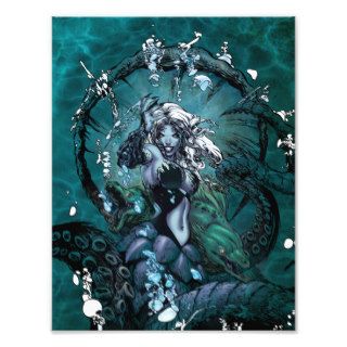 Grimm Fairy Tales Little Mermaid Wicked Sea Witch Photo Art