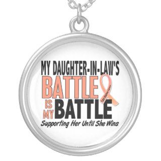 My Battle Too Daughter In Law Uterine Cancer Pendants