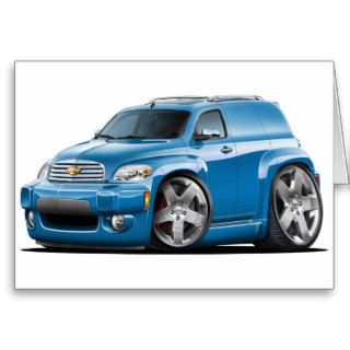 Chevy HHR Teal Panel Truck Greeting Cards