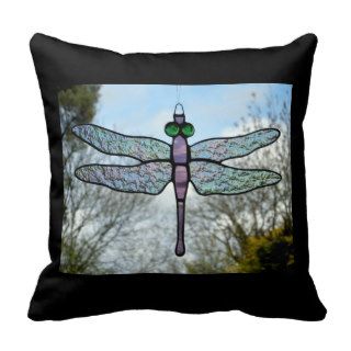 Stained Glass "Dragonfly" cushion/pillow