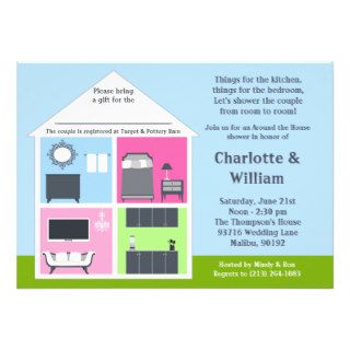 Around the House Shower Bridal Shower Personalized Invitations