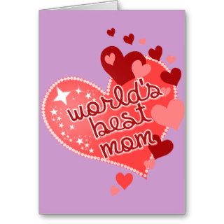Worlds Best Mom Greeting Card