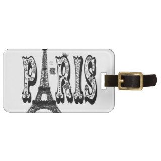Paris Eiffel Tower Luggage Tags