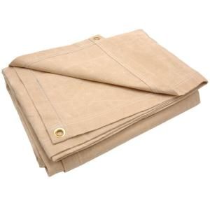 Sigman 7 ft. 8 in. x 15 ft. 8 in. 10 oz. Beige Canvas Tarp DISCONTINUED CT10W0816