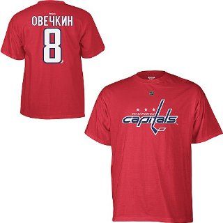 Washington Capitals Alexander Ovechkin Language Red T Shirt (Medium)  Sports Related Merchandise  Sports & Outdoors