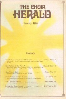 The Choir Herald January 1980 Volume 83 Number 4 Robert Hughes Books