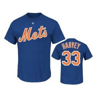 Light Blue Name and Number T Shirt New York Mets   Matt Harvey Small  Sports Fan Apparel  Sports & Outdoors
