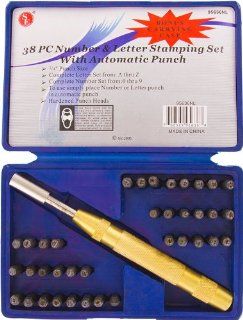SE 1/8" Number & Letter Stamping Set w/ Automatic Punch   Hand Tool Punches  