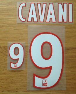 CAVANI 9   Paris Saint Germain 2013/2014 Home PSG Soccer Jersey Name & Number Shirt + Shorts Print    