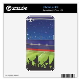 Soccer Stadium Decal For iPhone 4