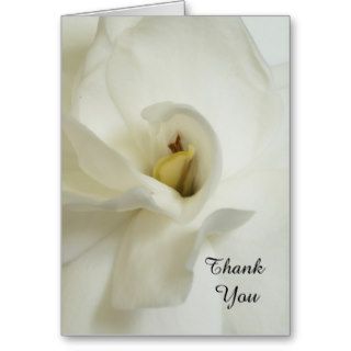 Gardenia Bereavement Sympathy Thank You Card