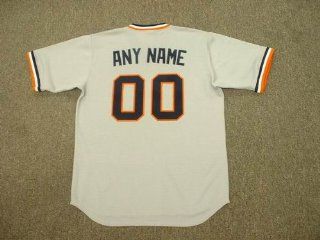 DETROIT TIGERS 1980's Majestic Cooperstown Throwback Away Jersey Customized with Any Name & Number(s), 2XL  Athletic Jerseys  Sports & Outdoors