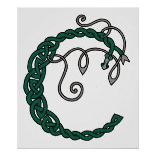 Celtic Letter C print