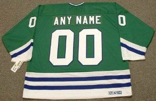 HARTFORD WHALERS 1980's CCM Throwback Away NHL Hockey Jersey Customized with "Any Name & Number(s)", LARGE  Sports Fan Hockey Jerseys  Sports & Outdoors