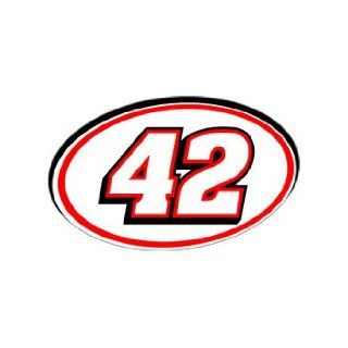 42 Number   Jersey Racing Window Bumper Sticker Automotive