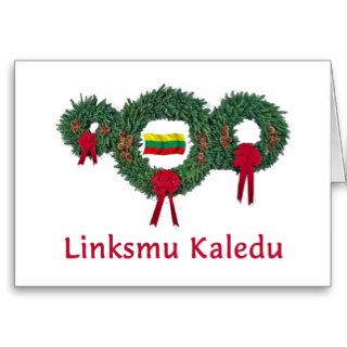 Lithuania Christmas 2 Greeting Card