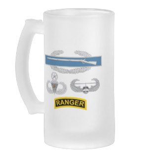 CIB Airborne Master Combat Jump Air Assault Ranger Beer Mug