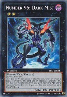 Yu Gi Oh   Number 96 Dark Mist (SP13 EN031)   Star Pack 2013   Unlimited Edition   Common Toys & Games
