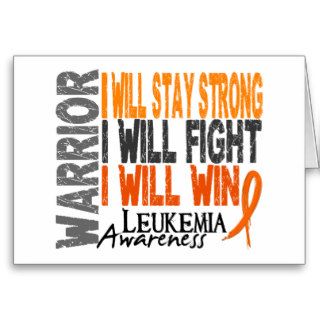 Leukemia Warrior Greeting Card