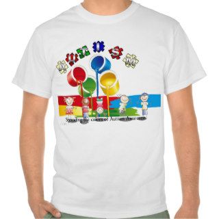 Autism Paint Kids Tshirt