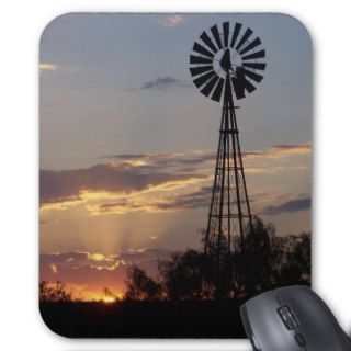 West Texas Windmill Mouse Mat