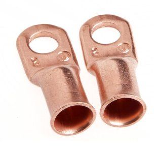 Forney 60094 Copper Cable Lugs, Number 2 Cable with 5/16 Inch Stud Size, 2 Pack