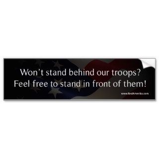 Defend America   Support Troops Bumper Stickers