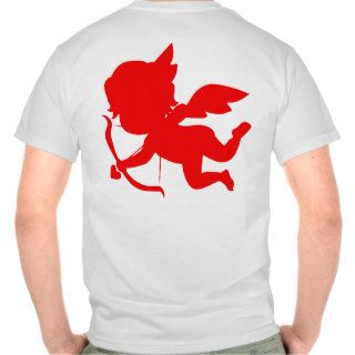 Cute Red Cupid Silhouette T Shirts