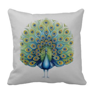 Peacock pillow