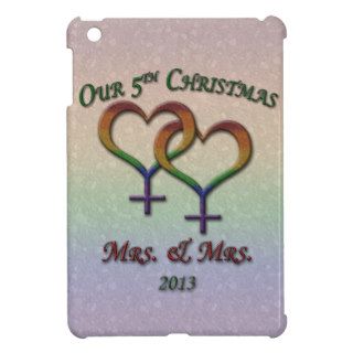 Our Fifth Christmas Lesbian Pride iPad Mini Covers