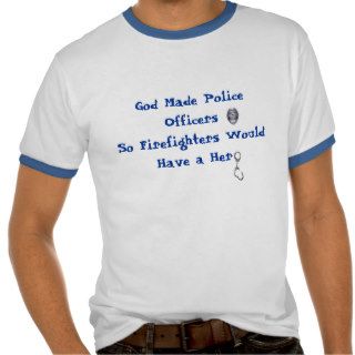 God Made Police Officers T shirt