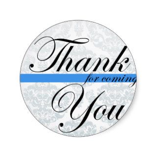 "Thank you for coming" Blue Sticker