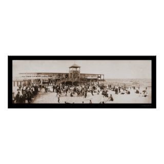 Beach Fun Asbury Park Photo 1902 Print