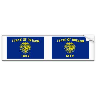 Oregon State Flag Bumper Stickers