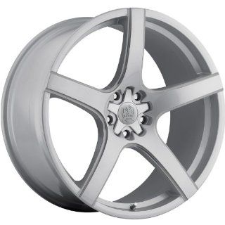 Motiv Maranello 20 Silver Wheel / Rim 5x115 & 5x120 with a 25mm Offset and a 74.1 Hub Bore. Partnumber 410S 2105525 Automotive
