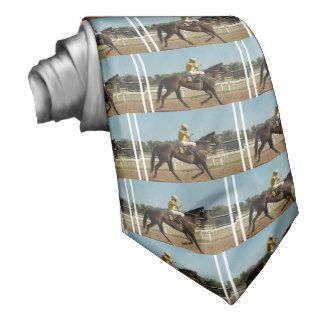 Thoroughbred Race Horse Men's Necktie
