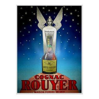 Cognac Rouyer, Vintage Advertising Poster Print