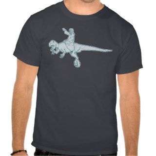 Jesus Dinosaur Rider tee shirt
