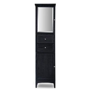 Kent Linen Tower Finish Brown Ebony   Free Standing Cabinets