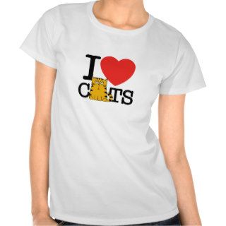 I Love Cats T Shirts