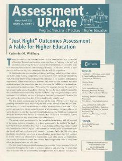 Assessment Update, Number 2, March April 2013 (J B AU Single Issue Assessment Update) (Volume 25) AU (Assessment Update) 9781118714560 Books