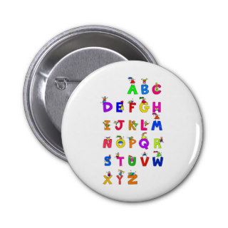 Alphabet Children Buttons