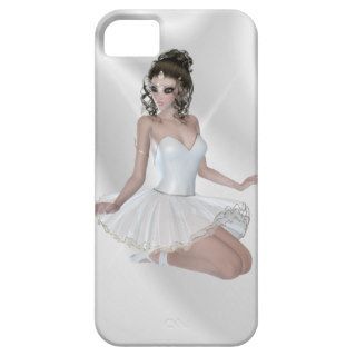 Gorgeous Brunette Ballerina in White Dress iPhone 5 Covers
