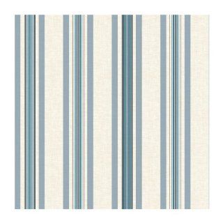 York Wallcoverings SA9120 Ashford Stripes Multi Pinstripe Wallpaper, Beige/Blue    