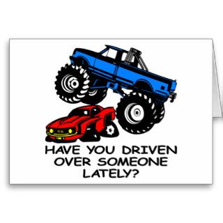 White 4X4 Driven Oversome Lately Greeting Card