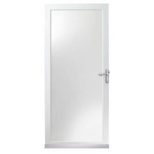 Andersen 4000 Series 32 in. White Full View Storm Door Insulated Glass with Nickel Hardware HD4FTN 32WH