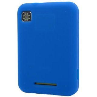 CoverON® Silicon Skin BLUE Rubber Soft Cover Case for MOTOROLA MB502 CHARM [WCB783] Cell Phones & Accessories
